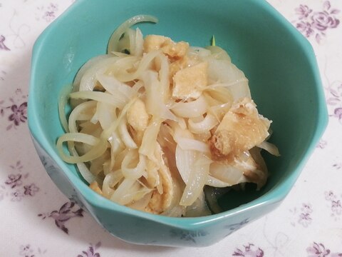 レンジで簡単作りおき！玉ねぎと油揚げのさっと煮